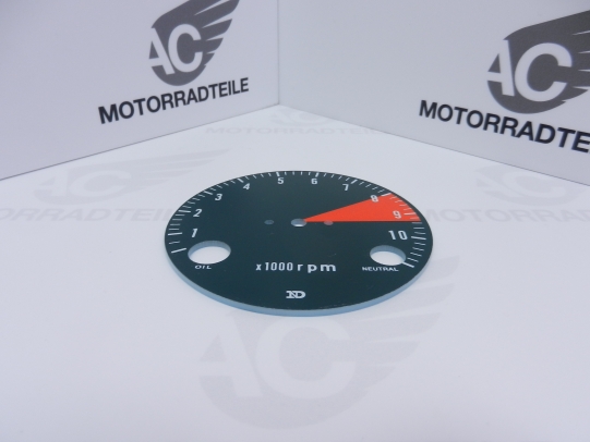 Honda CB750 Four K1 Drehzahlmesser Ziffernblatt DZM-Scheibe RPM Neu