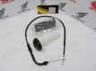 Takegawa 1 Zug Alu Racing Gasgriff Set Schwarz, 2 Optionen Normal od. Kurzhub, Incl. Gaszug 78 cm