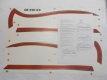 Honda CB 550 Four K3 Tankzierstreifen Tankdekor Rot Stipe Decal Kit Fuel Tank